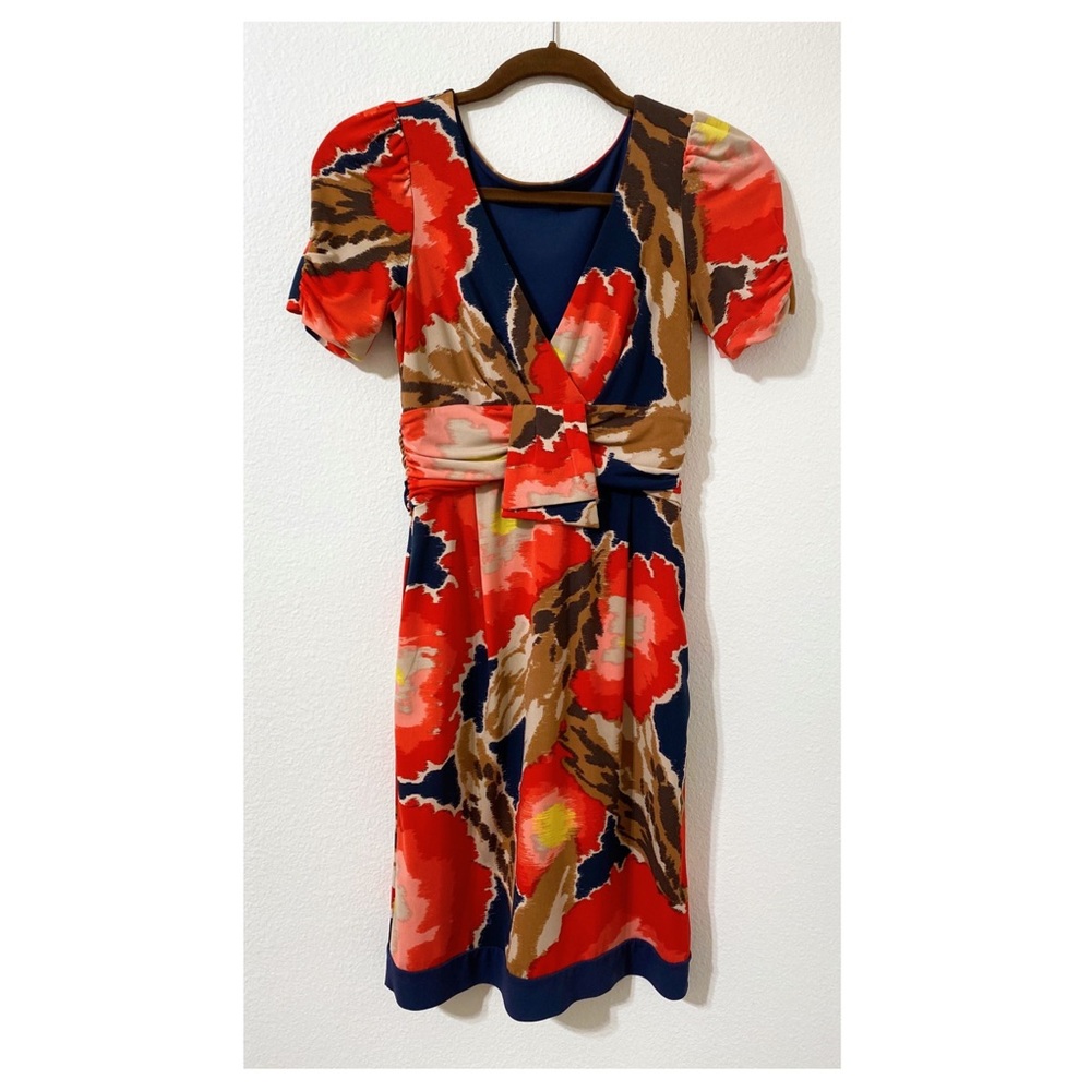 Anthropologie dress XXS petite modern floral
